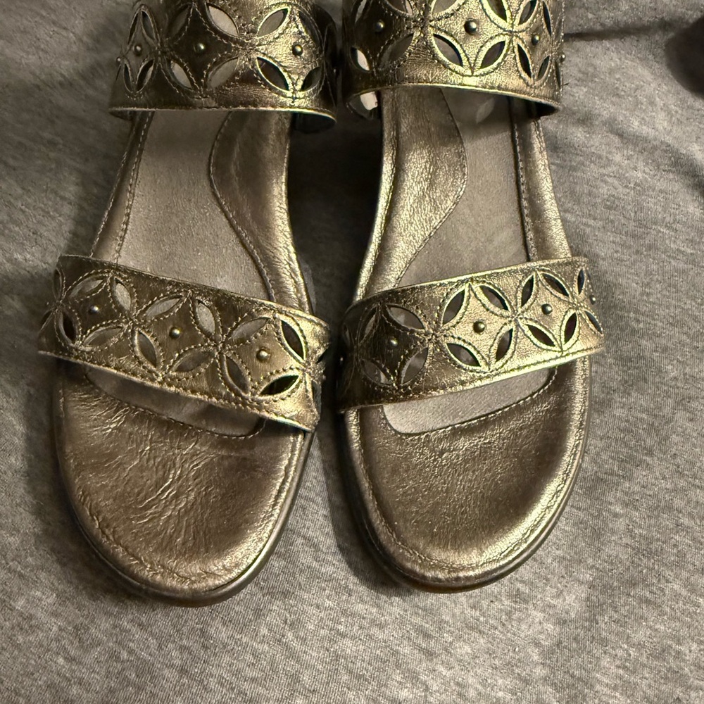 Naot Metallic Gold Sandals
